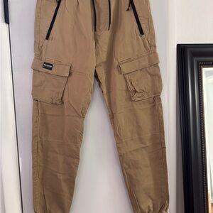 Hollister Men's Khaki Cargo Pants